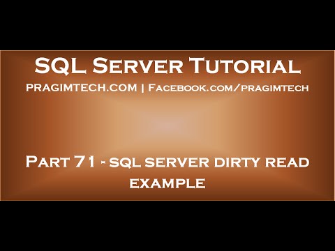 วีดีโอ: อ่าน uncommitted ใน SQL Server คืออะไร