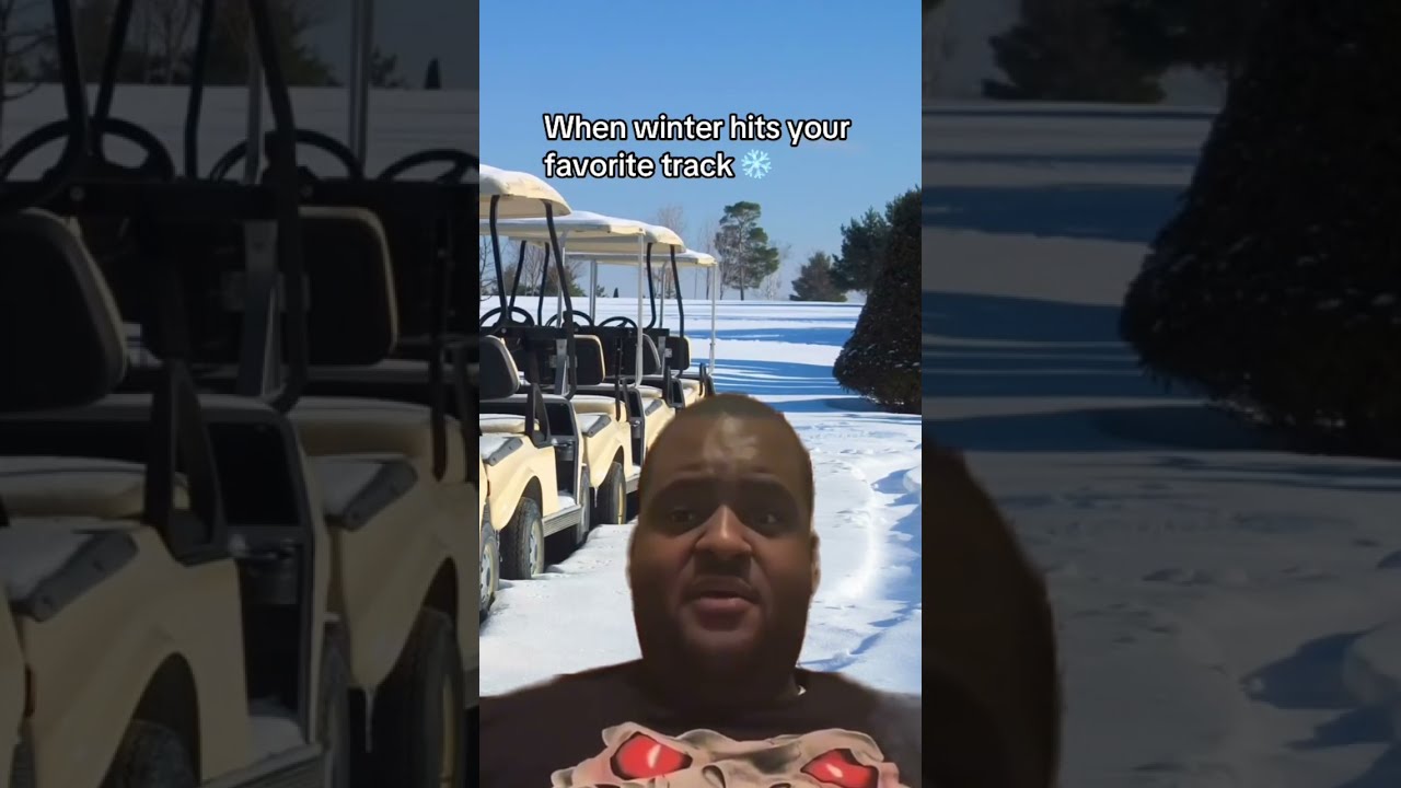 Seeing your favorite Michigan track covered in snow just hits different.