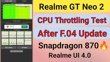 Realme GT Neo 2 CPU Throttling Test After F.04 Android 13 Update🔥||CPU Throttling Test of realme GT