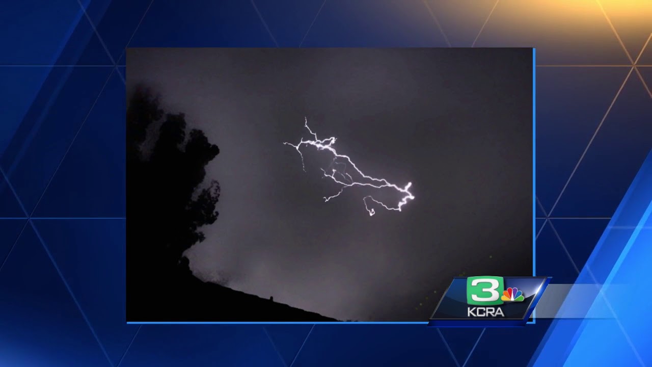 Lightning hits Sacramento County overnight YouTube