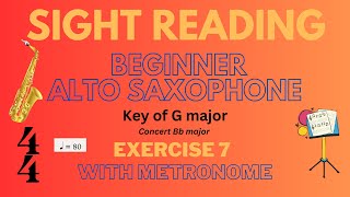 🎶 How to Improve your ALTO SAXOPHONE sight-reading No 7 🎶