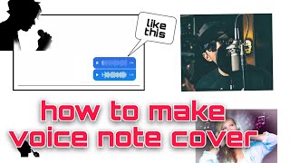How to make Instagram voice note cover song | instagram viral recording cover style filter