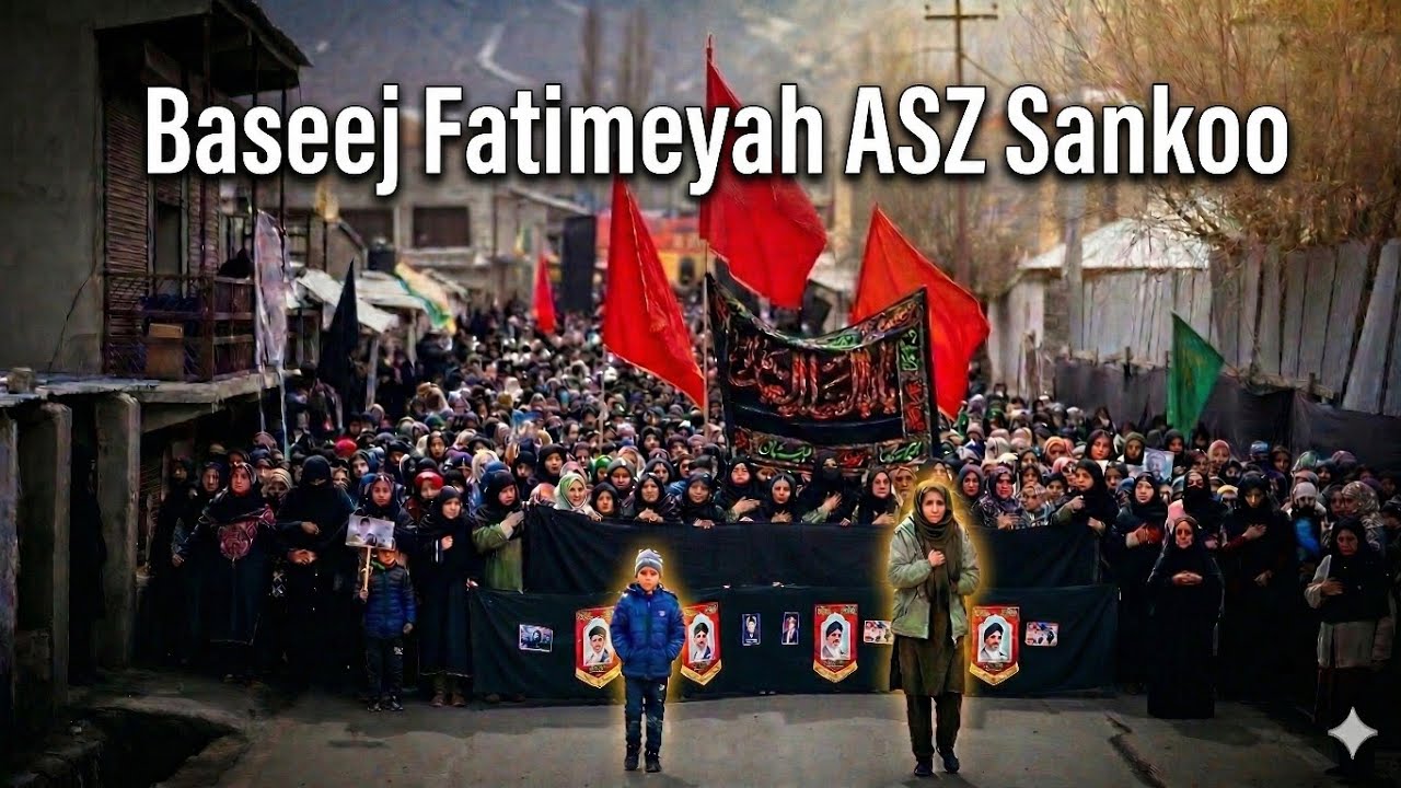 Baseej Fatimeyah ASZ | Historical Gathering 7th Day Mourning Procession in Sankoo, Kargil.