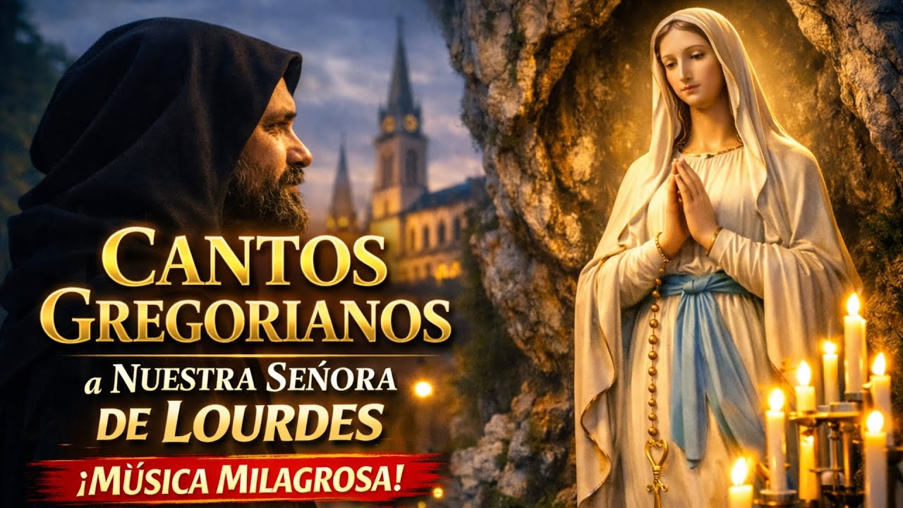 Cantos Gregorianos a Nuestra Señora de Lourdes 🌹 Paz Profunda y Oración que Sana