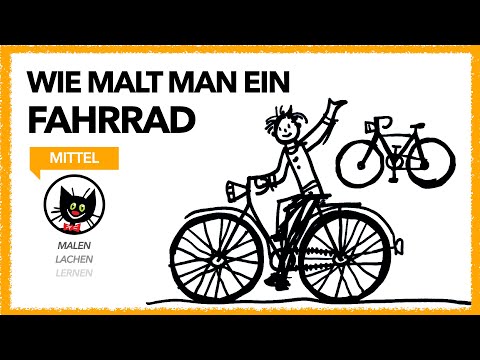 Video: Wie Man Ein Fahrrad Malt