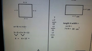 Perimeter, Area, Volume