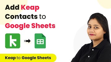 How to Add Keap Contacts to Google Sheets Automatically - Infusionsoft Google Sheets Integration