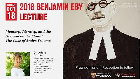 2018 Benjamin Eby Lecture with Alicia Batten