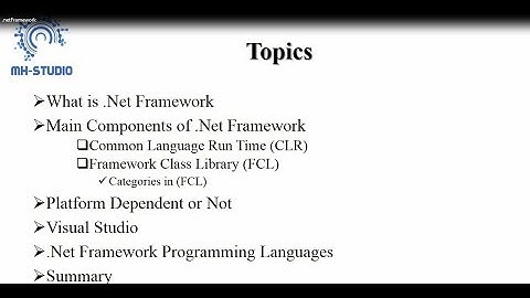 Intro to .net Framework | Programming Languages | Common Language Run Time| Visual Studio