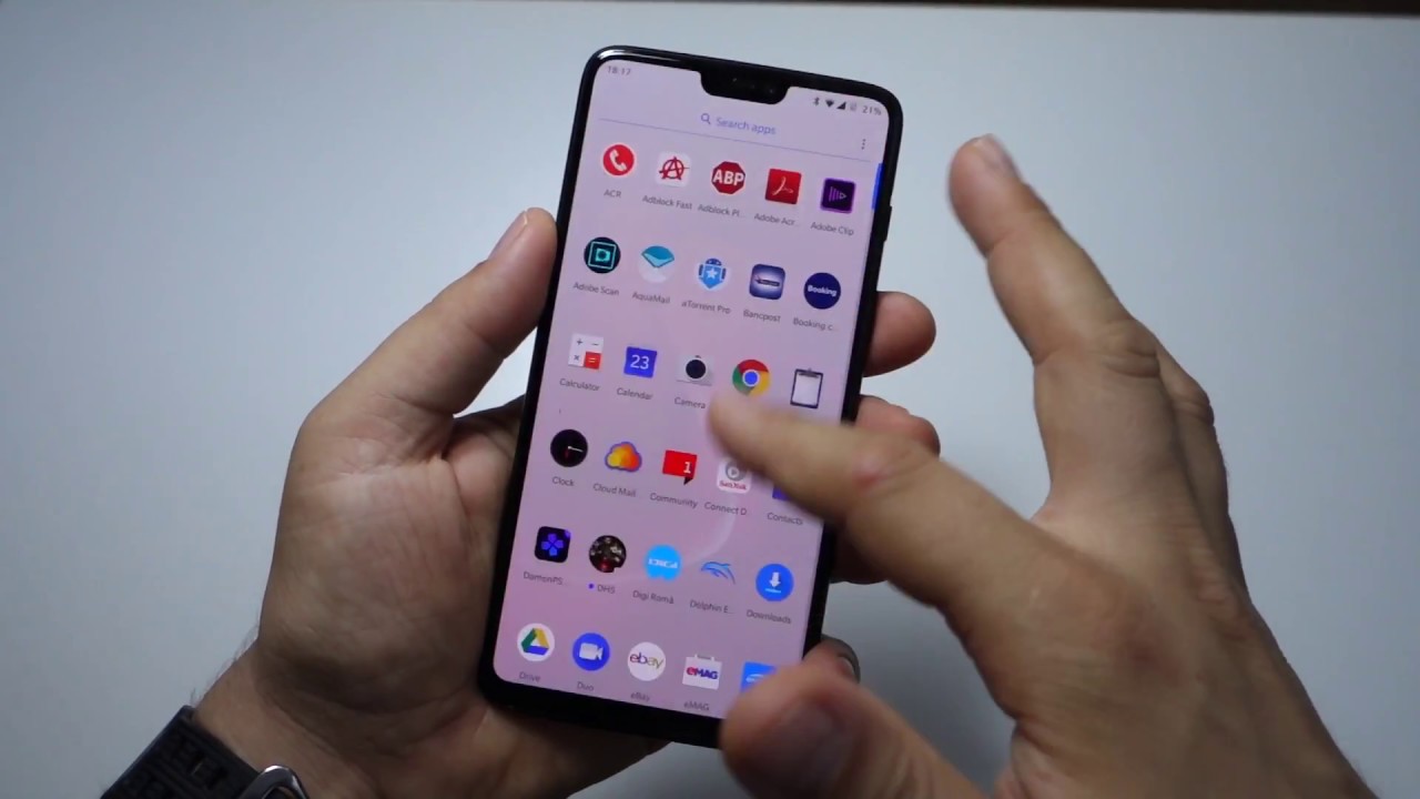 OnePlus 6 - How to activate \u0026 use gesture navigation (replace/edit back, home, multitasking buttons)