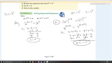 Section 4.4 Exponential and Logarithmic Equations