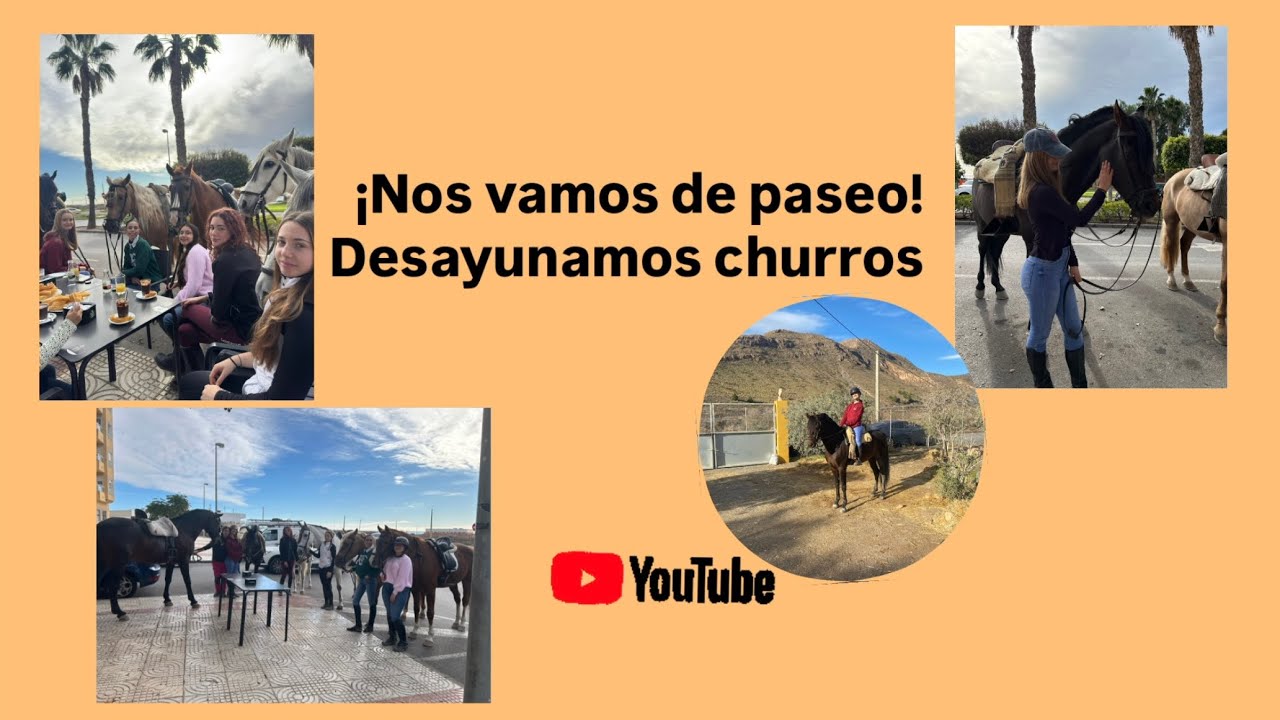 DESAYUNAMOS CHURROS CON LOS CABALLOS 😱💕