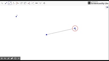 Using Geogebra to Create a Point, Segment, and Circle