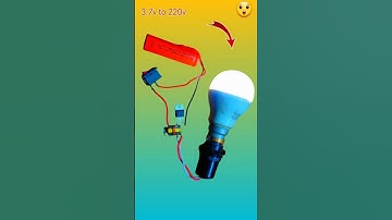 How to Make 3.7v to 220v // Make a Mini Inverter use Mobile Charger #shorts #inverter #electronic