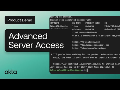 Advanced Server Access - Live demo from IDM Europe