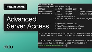 Advanced Server Access - Live demo from IDM Europe