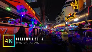 Sukhumvit Soi 4 Saturday Night Walk  Soi Na Na Tai | Virtual Walking Tour | Bangkok, Thailand