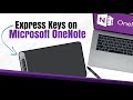 How to Set up Graphics Tablet Express Keys on Microsoft OneNote
