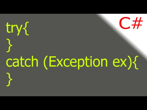 Video: ¿Podemos usar try sin catch en C #?