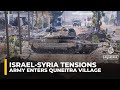Ref:5ZGTQiiAMfc Israeli army vehicles enter village in southern syria ahead of paris talks