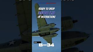 B-34 bombing run / AN-M64A1 (500 lb) - #warthunder #bomber #realistic