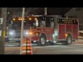 Wareham ma fire department engine 1 returning and backing into quarters after a call 