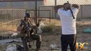 Video shows downed F-15 pilot being threatened by pipe-wielding Kuwaiti