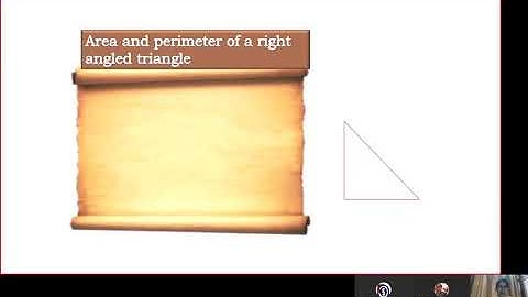 05 05 20 Secondary Mathematics Perimeter and Area of Plane Figures