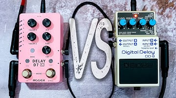Mooer Delay D7 X2 VS Boss DD-8 // Comparison [NO TALK / ONLY TONES]