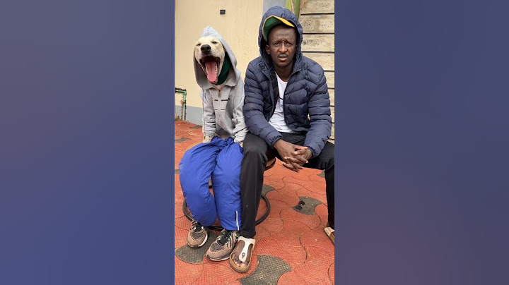 NJUGUSH COMEDIAN WITH HIS FAVOURITE DOG "SNOOB SIMBA" NICE DRESSING 😂😂♥️