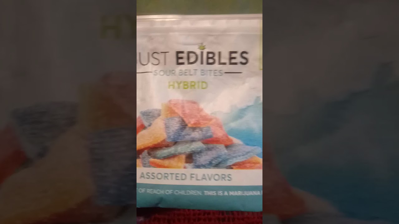 Just Edibles Sour belts Thc Marijuana candy 🍬 review 18+ YouTube
