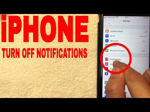 ✅  How To Turn Off Notifications On iPhone 🔴