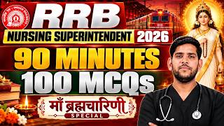 RRB Nursing Superintendent 2026 | Most Important MCQs PGIMER/SGPGI Nursing Officer #rrbnursing
