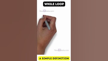 While Loop Flow Chart Explanation: A Simple Definition #short