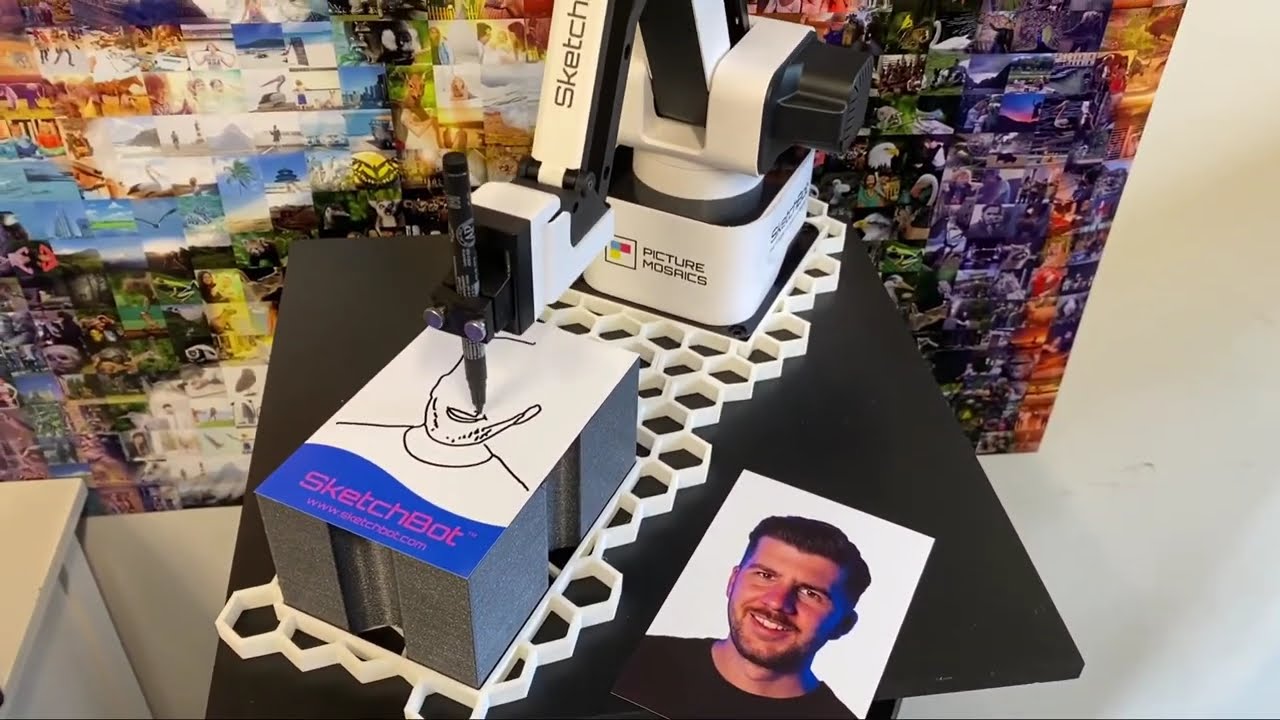 SketchBot Portrait of George