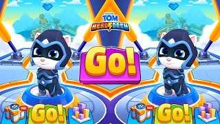 TALKING TOM HERO DASH SUPER ANGEL - BIGG BOSS RACCOON - BALAJI GAMERZ GITECH - IOS ANDROID GAMEPLAY