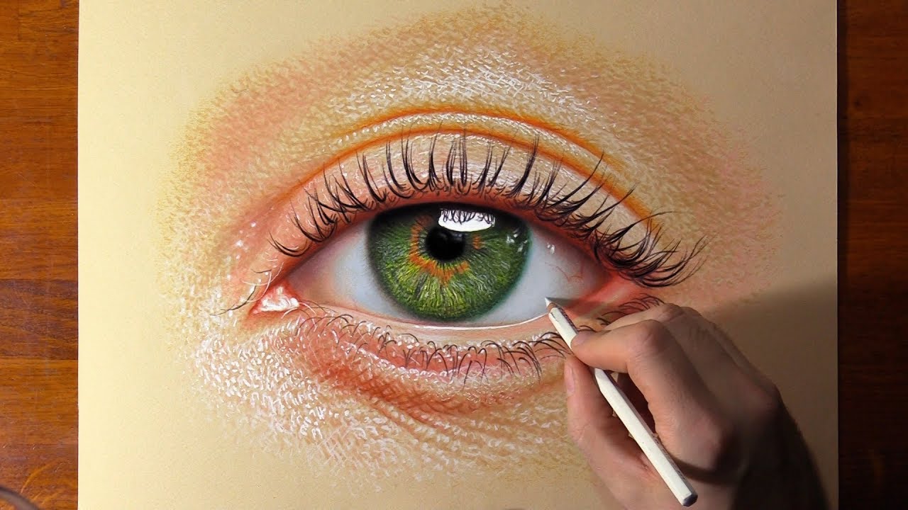 ⁣Realistic Eye Drawing 👁️