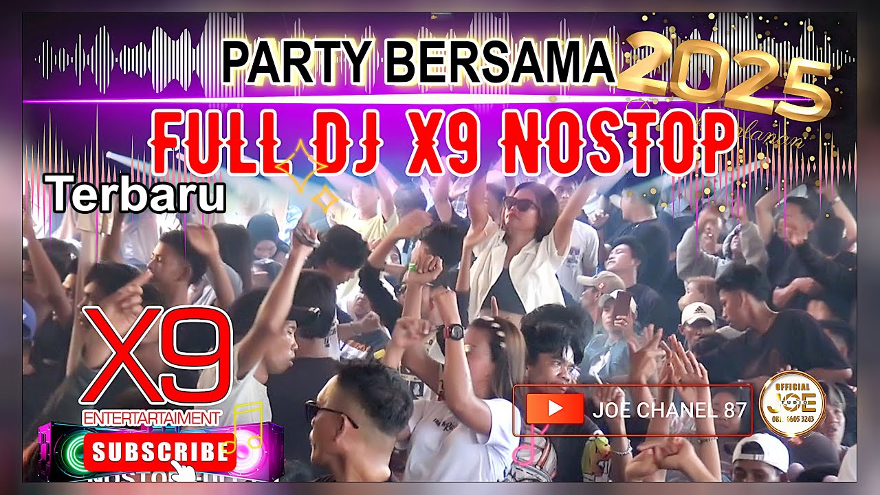 TERBARUU FULL DJ NOSTOP  ❗BERSAMA X9 🔥🔥 DISCOTIK JALANAN 2025