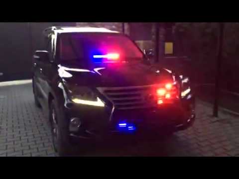 Lexus LX570 police light (стробоскопы и Lexus LX570)