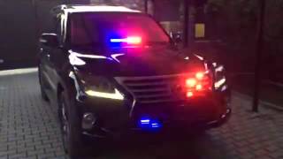 Lexus LX570 police light (стробоскопы и Lexus LX570)