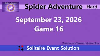 Spider Adventure Game #16 | September 23, 2026 Event | Hard screenshot 5