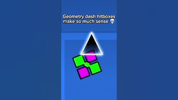 Geometry dash hitboxes make so much sense 💀 #geometrydash #hitboxes #shorts