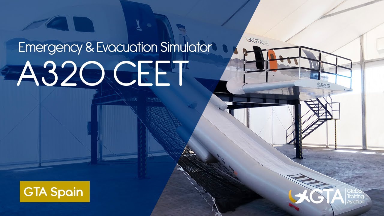 A320 CEET Cabin Emergency Evacuation Trainer / Simulador de vuelo