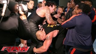 The brawl between Brock Lesnar and The Undertaker spills backstage: Raw, July 20, 2015