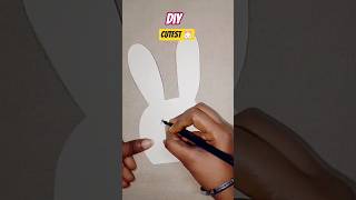 DIY cutest rubber band stand🐰#diy #stand#rubberband#youtubeshorts #thanksforwatching#share #drawing