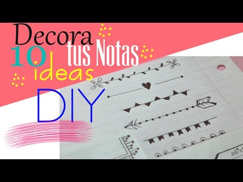 DIY DECORA TUS CUADERNOS CON MÁRGENES TÍTULOS PARA TUS NOTAS DIY NOTEBOOK, DIY SCHOOL SUPPLIES @maryto1000