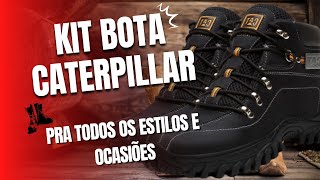 Kit Bota Caterpillar em Lona macia