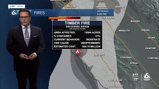 Details Hot conditions will dominate the week, with a big cool down by Sunday Update