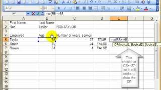 AM 4218 Nested functions, If / And / Or Microsoft Excel 2003 ECDL Advanced ITQ3