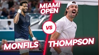 Gael Monfils vs Jordan Thompson- best points Miami Open 4K
